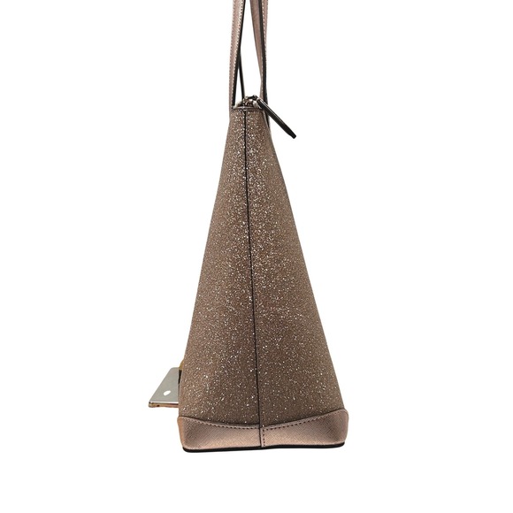 Kate Spade New York Shimmy Large Glitter Tote Bag in Rose Gold NWOT - Picture 5 of 13